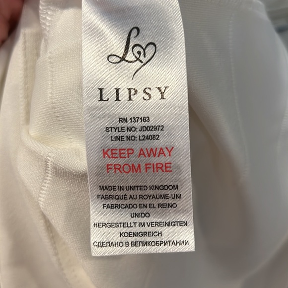 LIPSY size 6 white dress - Picture 5 of 6